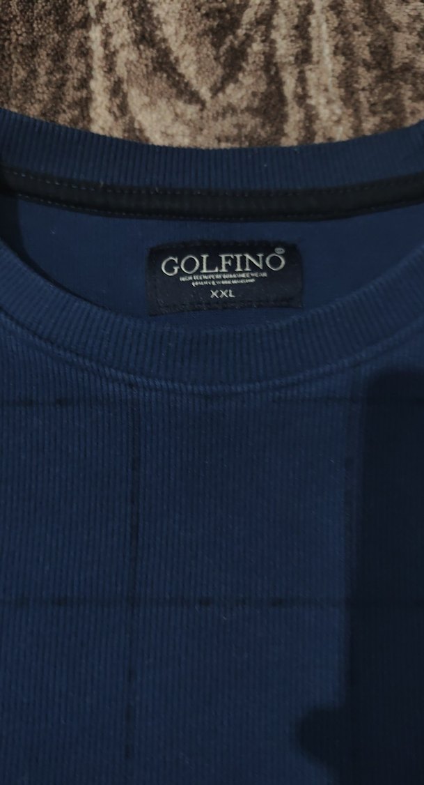 Lacivert Erkek Triko Yuvarlak Yaka Sweatshirt - Görsel 4