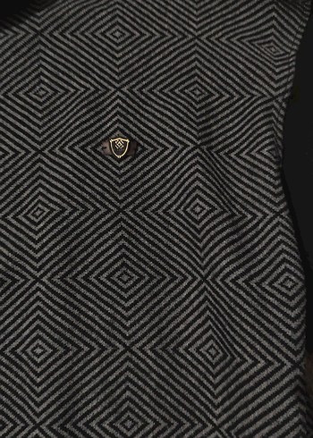 Gri Erkek Uzun Kollu Düğmeli Salaş Kazak - Görsel 3