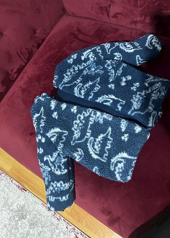 Kapüşonlu, Bağlama Desenli Erkek Çocuk Mont - Görsel 5