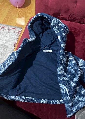 Kapüşonlu, Bağlama Desenli Erkek Çocuk Mont - Görsel 8