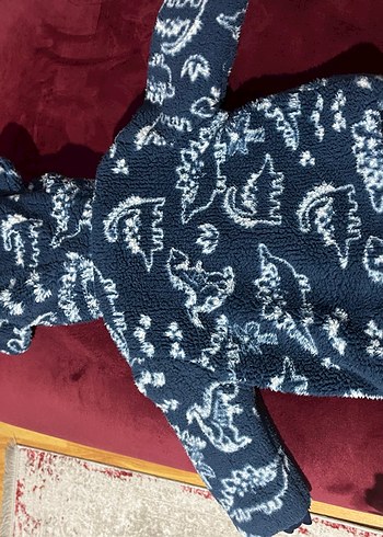 Kapüşonlu, Bağlama Desenli Erkek Çocuk Mont - Görsel 6