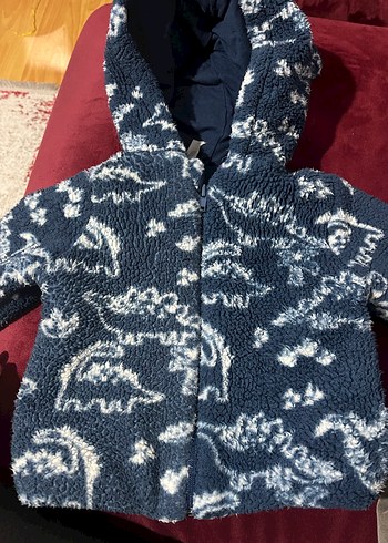 Kapüşonlu, Bağlama Desenli Erkek Çocuk Mont - Görsel 3