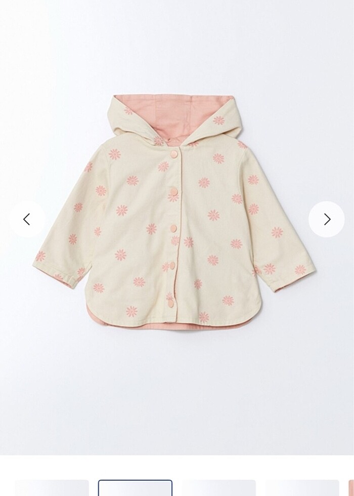 Kapüşonlu çift taraflı kız çocuk baharlık - Görsel 2