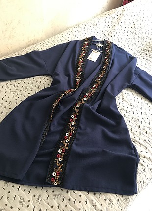 universal Beden lacivert Renk Kimono lacivert