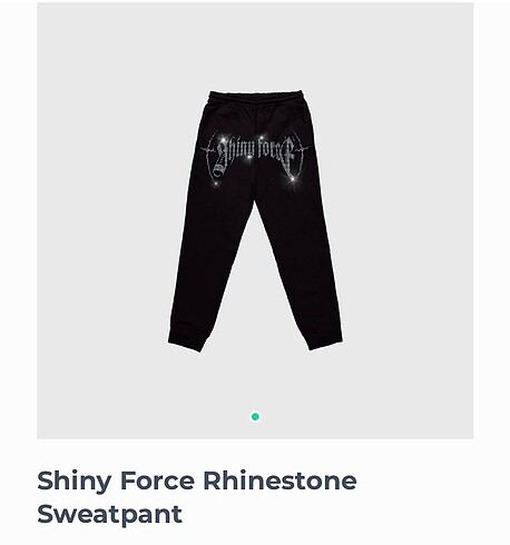 Shinyforce taşlı eşofman sweatpant