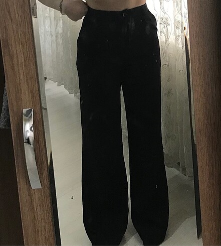 Diğer Siyah palazzo kumaş pantalon