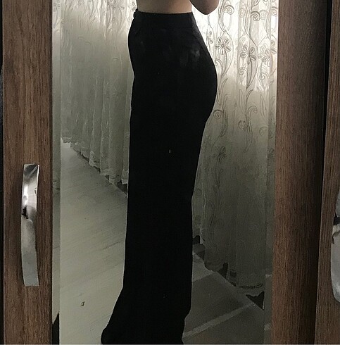 m Beden siyah Renk Siyah palazzo kumaş pantalon