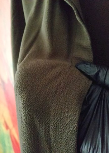 Koyu Yeşil Uzun Kollu Gömlek Tunik - Görsel 5