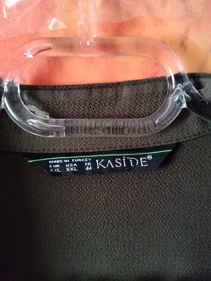 Koyu Yeşil Uzun Kollu Gömlek Tunik - Görsel 4