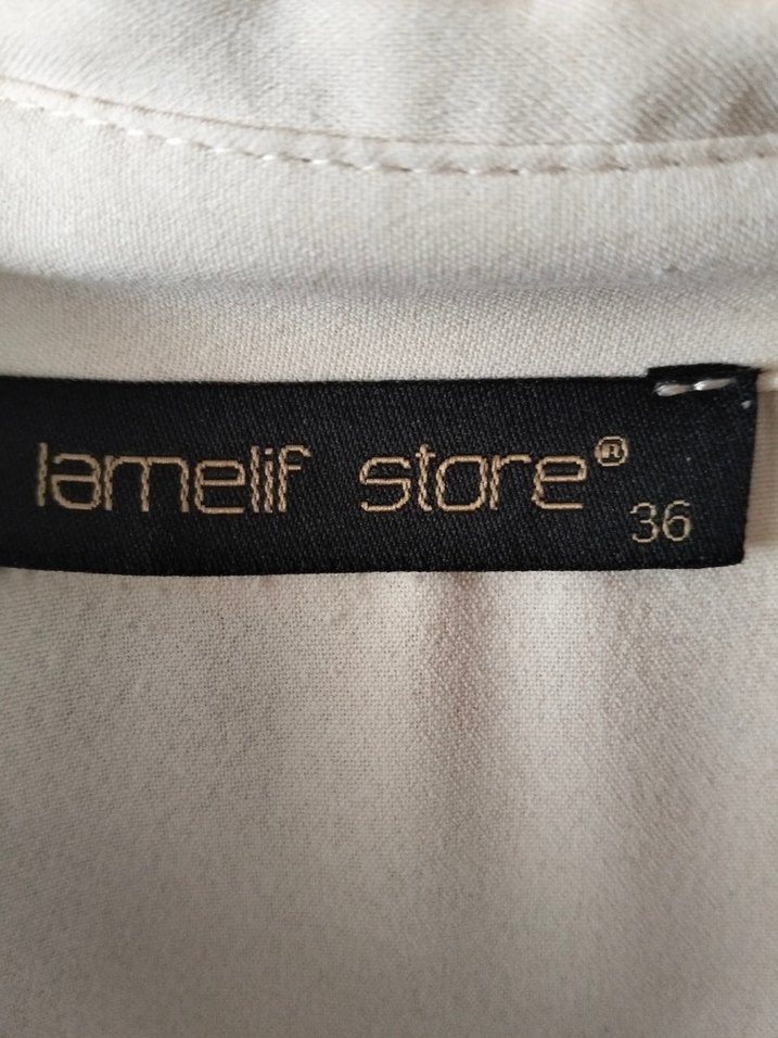 Uzun Kesim Beyaz Salaş Tunik - Görsel 5