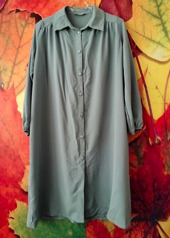 Su Yeşili Düğmeli Tunik - Görsel 2