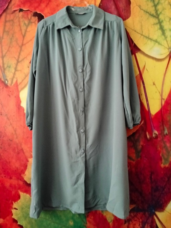 Su Yeşili Düğmeli Tunik - Görsel 2