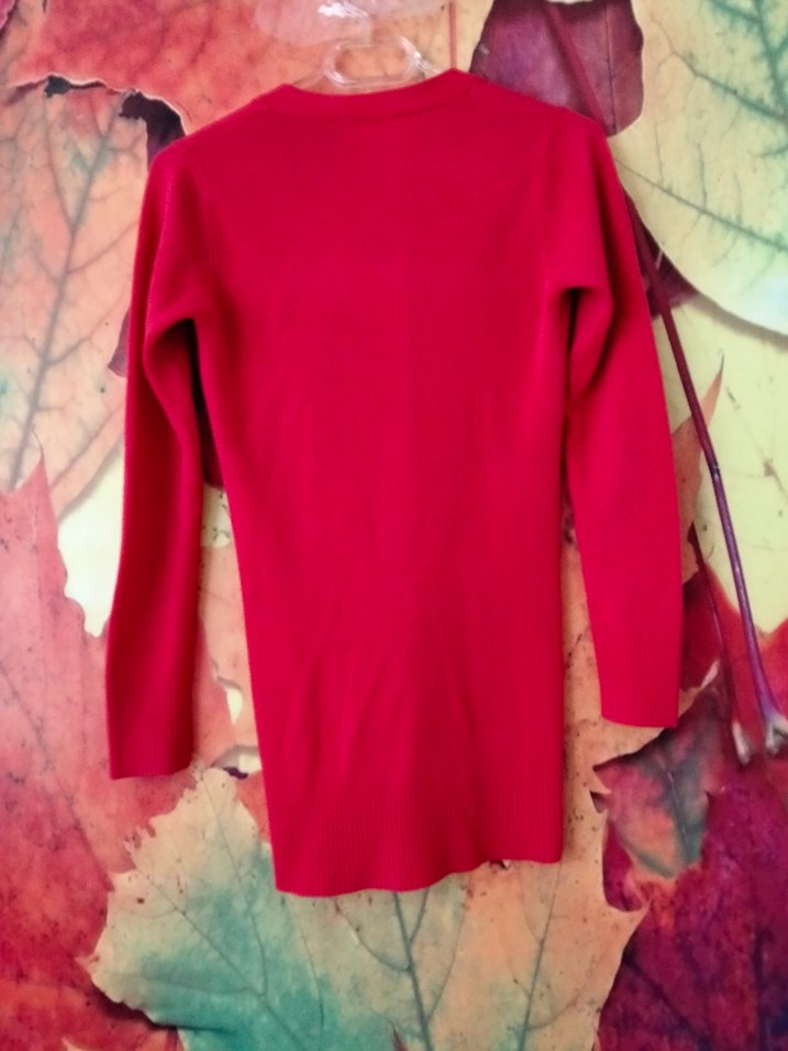 Uzun Kollu Pembe Düğmeli Hırka - Görsel 2