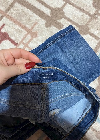 Mavi Kadın Midi Boy Kot Pantolon - Görsel 3