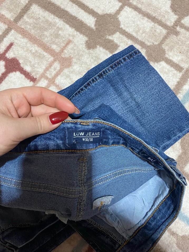 Mavi Kadın Midi Boy Kot Pantolon - Görsel 3