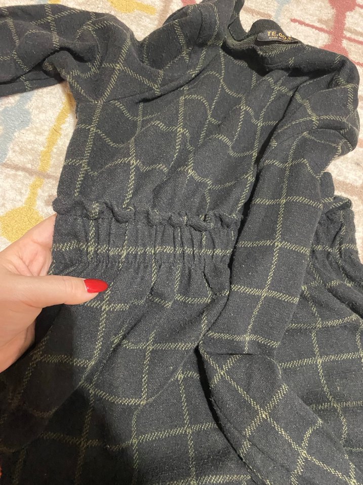 Yeşil mini elbise günlük kullanıma uygundur - Görsel 2