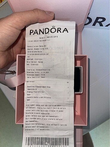  Beden Pandora kalpli yüzük