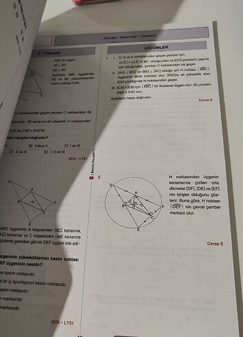 Beden Renk Benim Hocam TYT-AYT Geometri Çıkmış Sorular