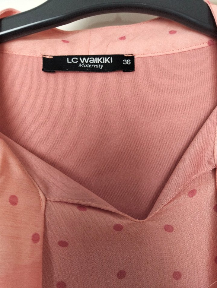 Pudra Pileli Uzun Kadın Elbise - Görsel 3