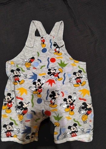 Mickey Mouse Baskılı Kapüşonlu Erkek Bebek Tulum - Görsel 3