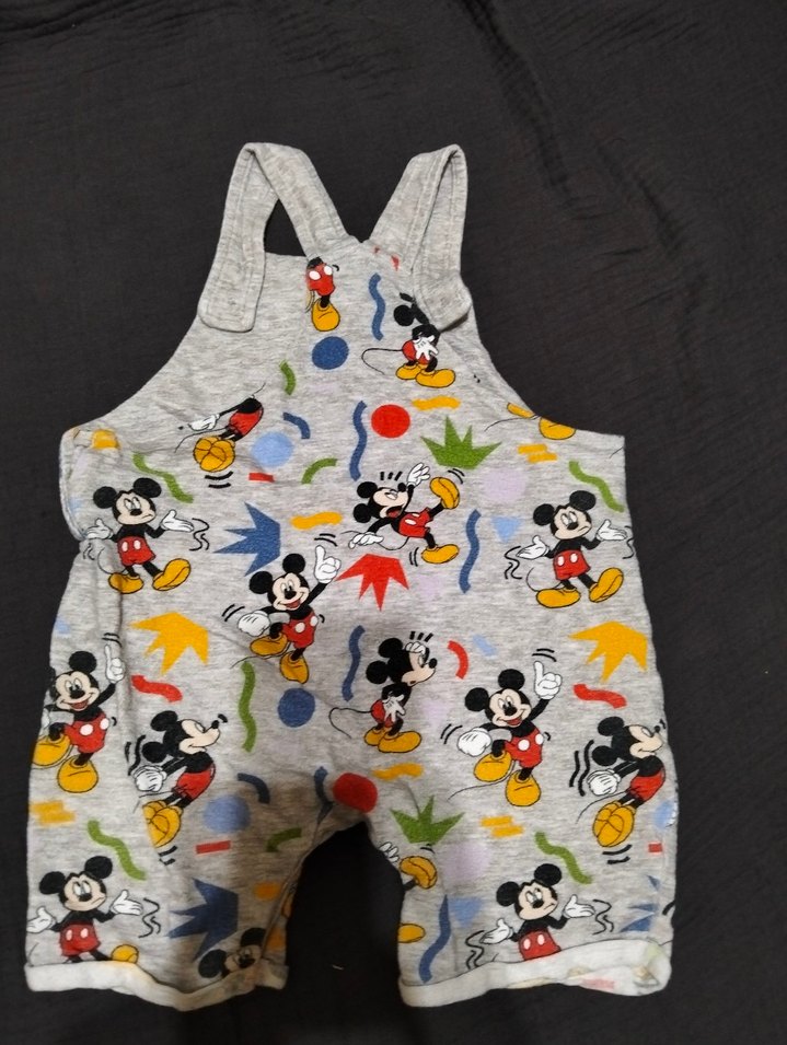 Mickey Mouse Baskılı Kapüşonlu Erkek Bebek Tulum - Görsel 3