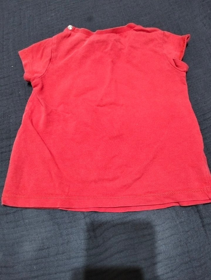 Kırmızı Mickey Baskılı Erkek Çocuk Tişörtü - Görsel 3