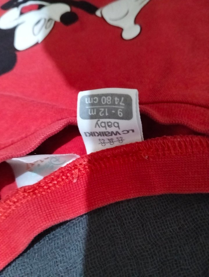 Kırmızı Mickey Baskılı Erkek Çocuk Tişörtü - Görsel 2