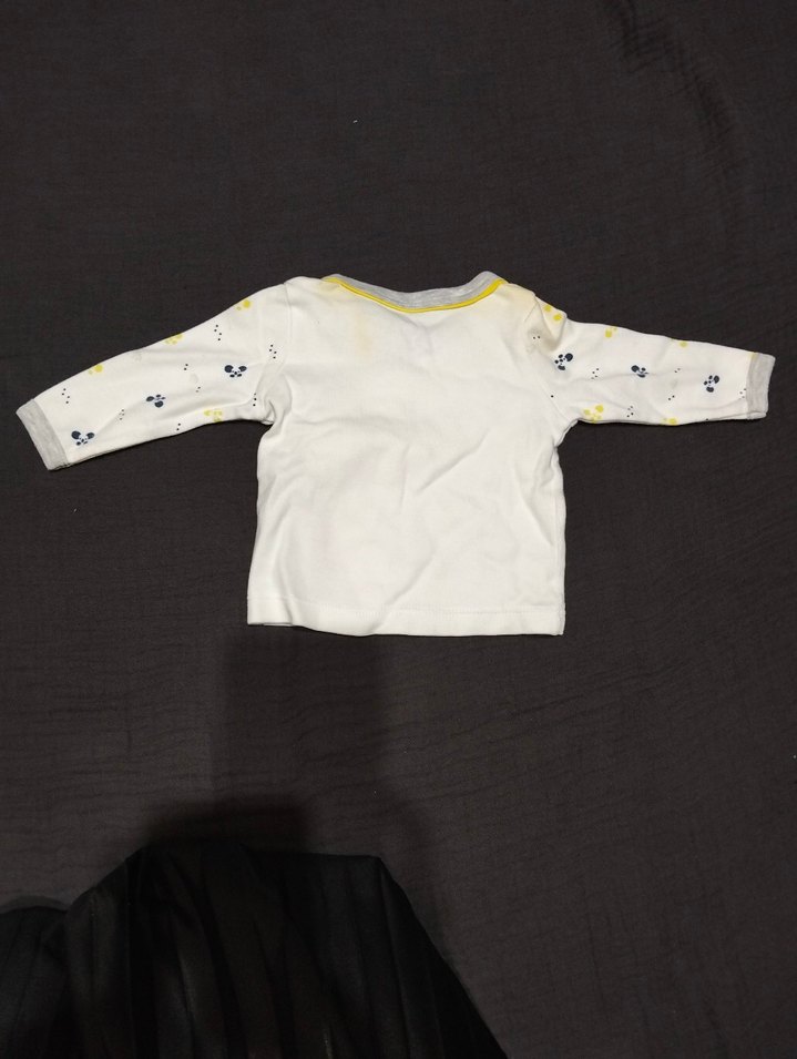 Erkek Bebek Gri Uzun Kollu Baskılı Gömlek - Görsel 2