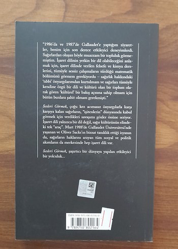  Sesleri Görmek - Oliver Sacks Kitabı