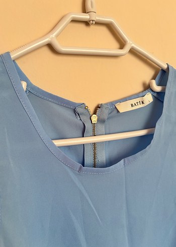 Bisiklet Yaka Askılı Ofis Bluz - Görsel 2