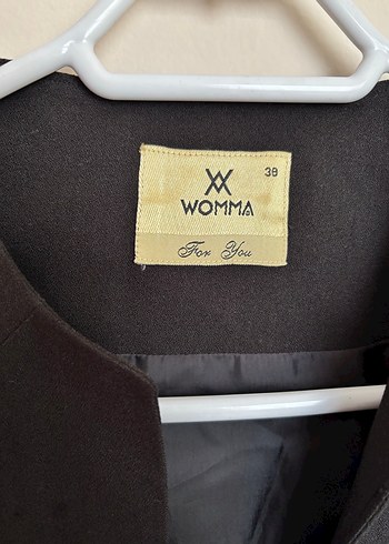 Siyah Vatkalı Crop Blazer Ceket - Görsel 2