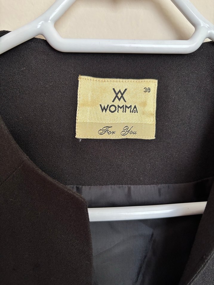 Siyah Vatkalı Crop Blazer Ceket - Görsel 2