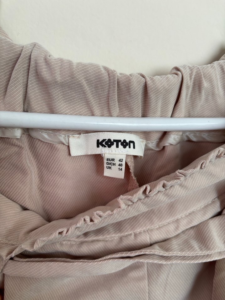 KOTON Keten Rahat Pantolon - Görsel 4