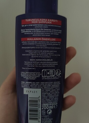 L'Oréal Paris L'Oreal Elseve Mor Şampuan