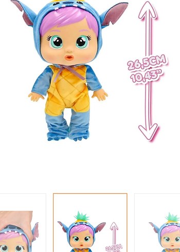 Cry Babies loving care stitch bebek - Görsel 2