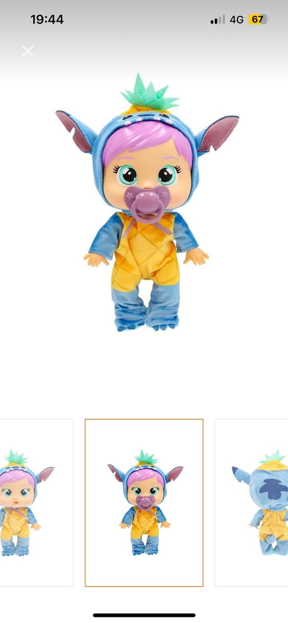 Cry Babies loving care stitch bebek - Görsel 3