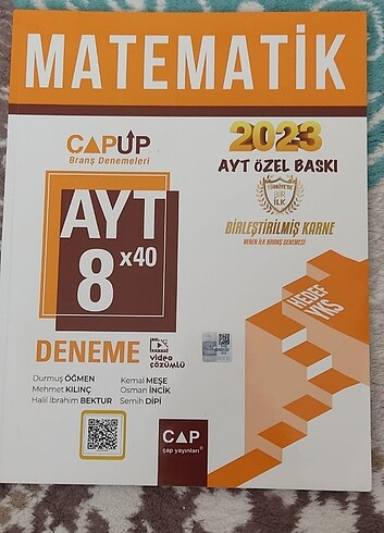 Çap AYT matematik deneme sınavı #AYT #YKS