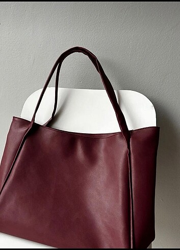 Diğer Pinterest moda soft bordo deri çanta 