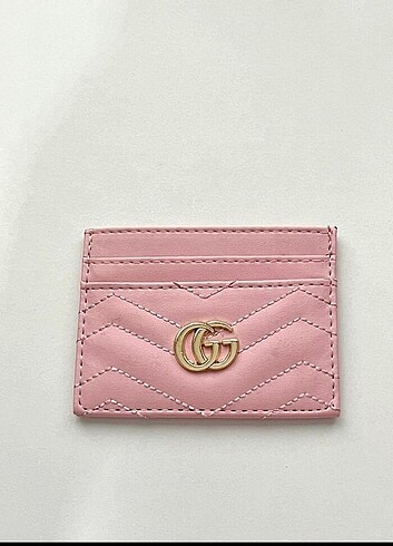 Gucci marka kartlık siyah ve pembe mevcut