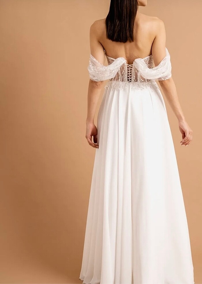 Nikah dış çekim gelinliği - Görsel 2