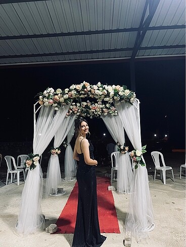 Simli Uzun Abiye