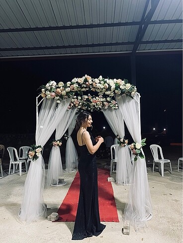 Diğer Simli Uzun Abiye