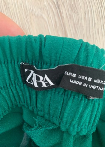 s Beden yeşil Renk Düğmeli Yeşil Kadın Kumaş Pantolon