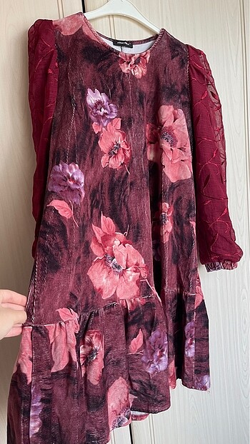 xl Beden bordo Renk Tunik