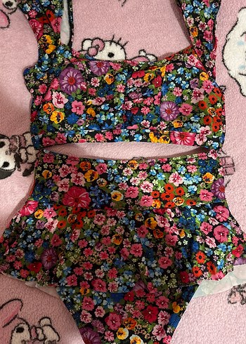 Çiçek Desenli Bohem Kadın Mayo - Görsel 2