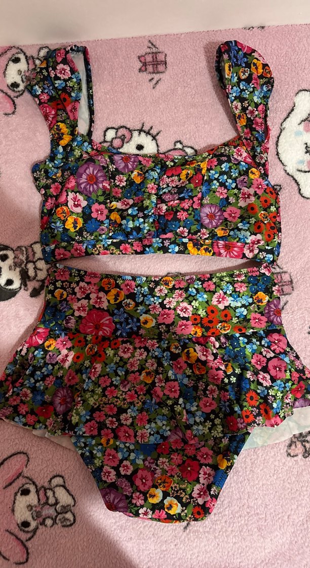 Çiçek Desenli Bohem Kadın Mayo - Görsel 3