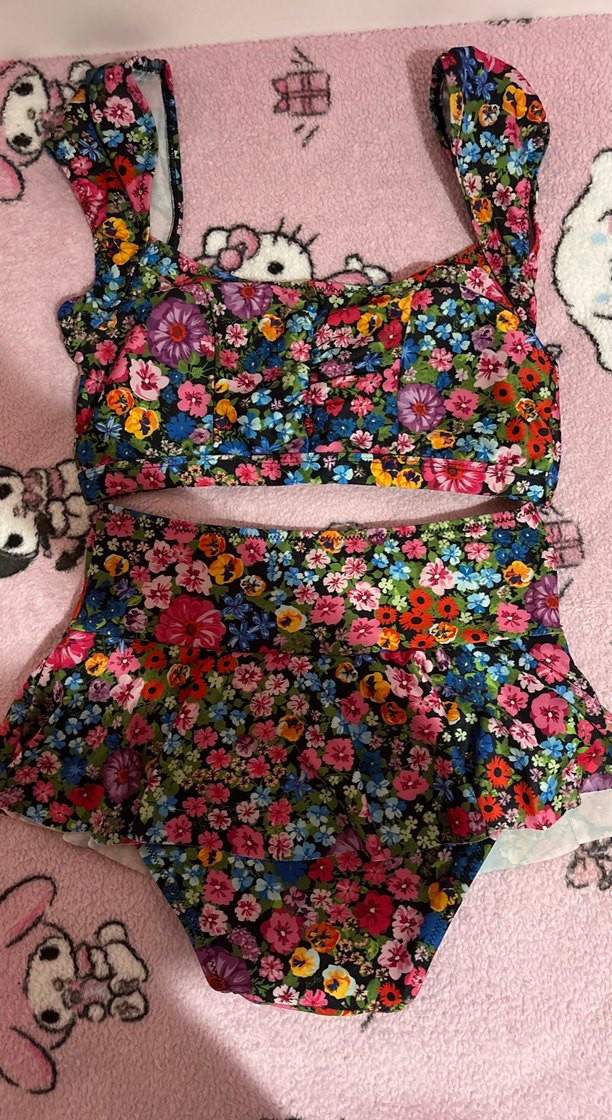 Çiçek Desenli Bohem Kadın Mayo - Görsel 2