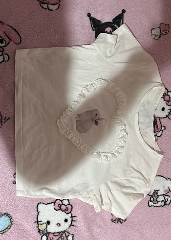 coquette dollette lolita üst crop tshirt - Görsel 2