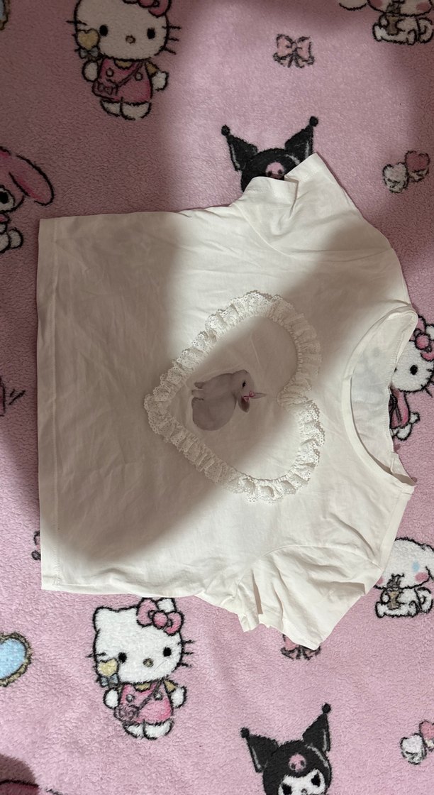 coquette dollette lolita üst crop tshirt - Görsel 2