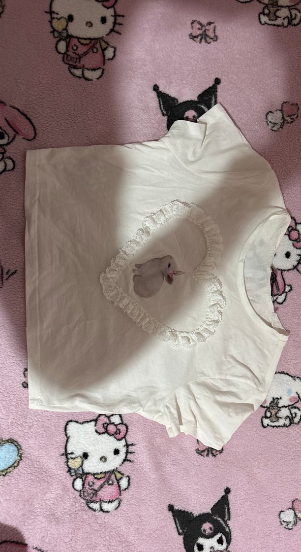coquette dollette lolita üst crop tshirt - Görsel 3